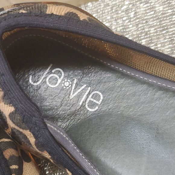 JA-VIE Leopard Animal Print Jelly Flats Shoes 37‎ - Picture 3 of 8